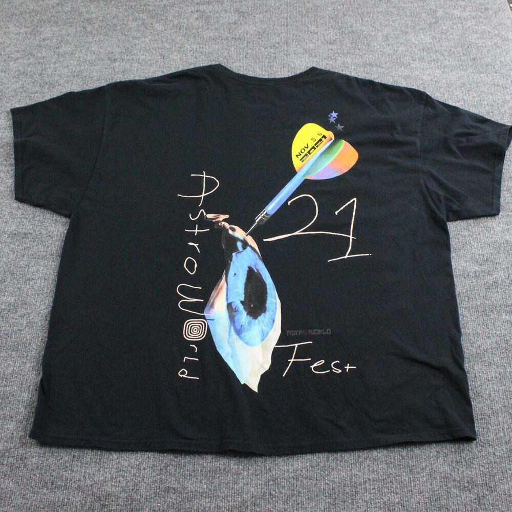 Travis Scott Astroworld Fest Shirt Mens XXL Concert Tee 2021 Graphic Black Music - Picture 4 of 9